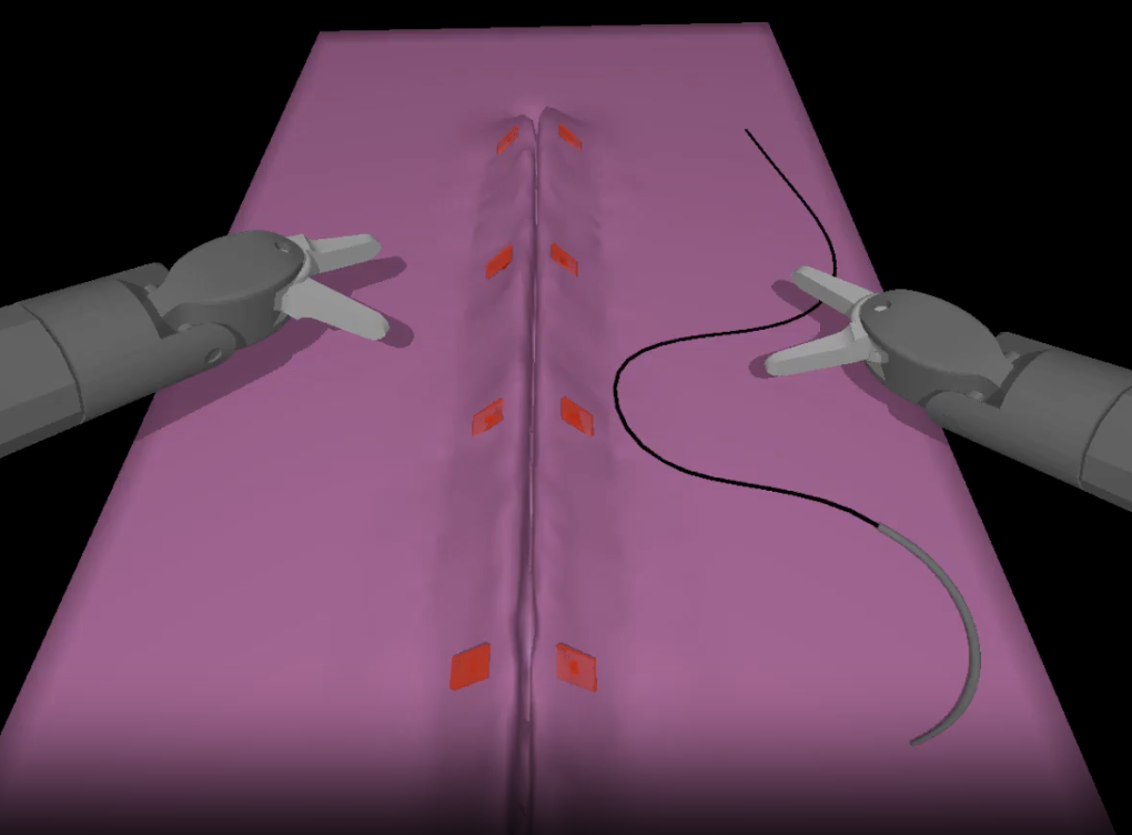 Gesture-Guided AI Task Planning for Virtual Surgical Robots in AMBF